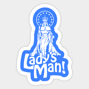 Lady's Man - White Sticker